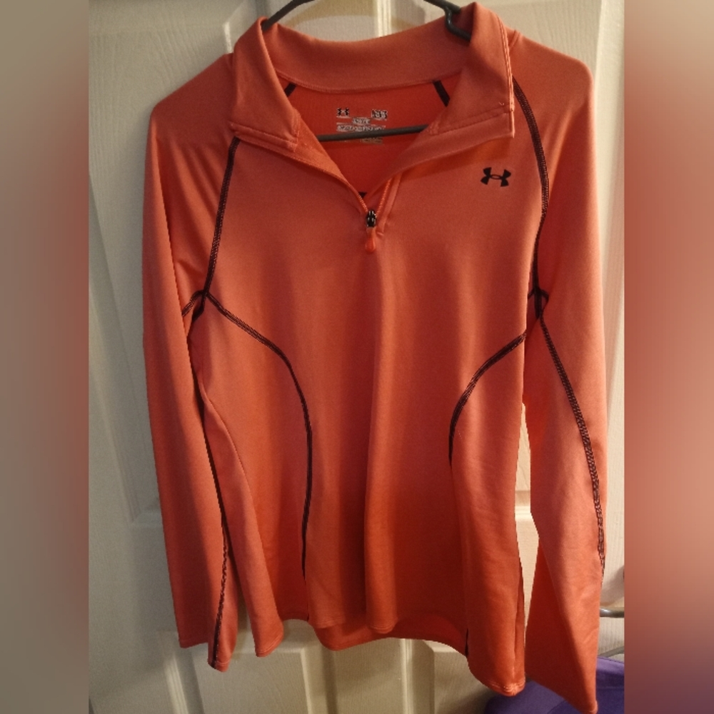 Pink Under Armour workout shirt
